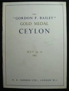Gordon P. Bailey Collection catalogue