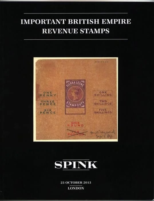 Revenue Stamps catalogue